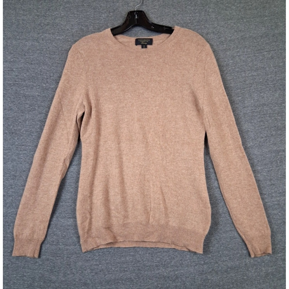 Charter Club‎ Luxury Womens Sweater M Tan 100% Cashmere Light Academia Preppy